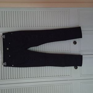 Low rise black ripped Jeans